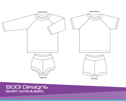 PDF Pattern: Baby Swimmers