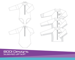 PDF Pattern: Sleeved Zip Suit