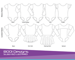 PDF Pattern: Sleeved Leotard