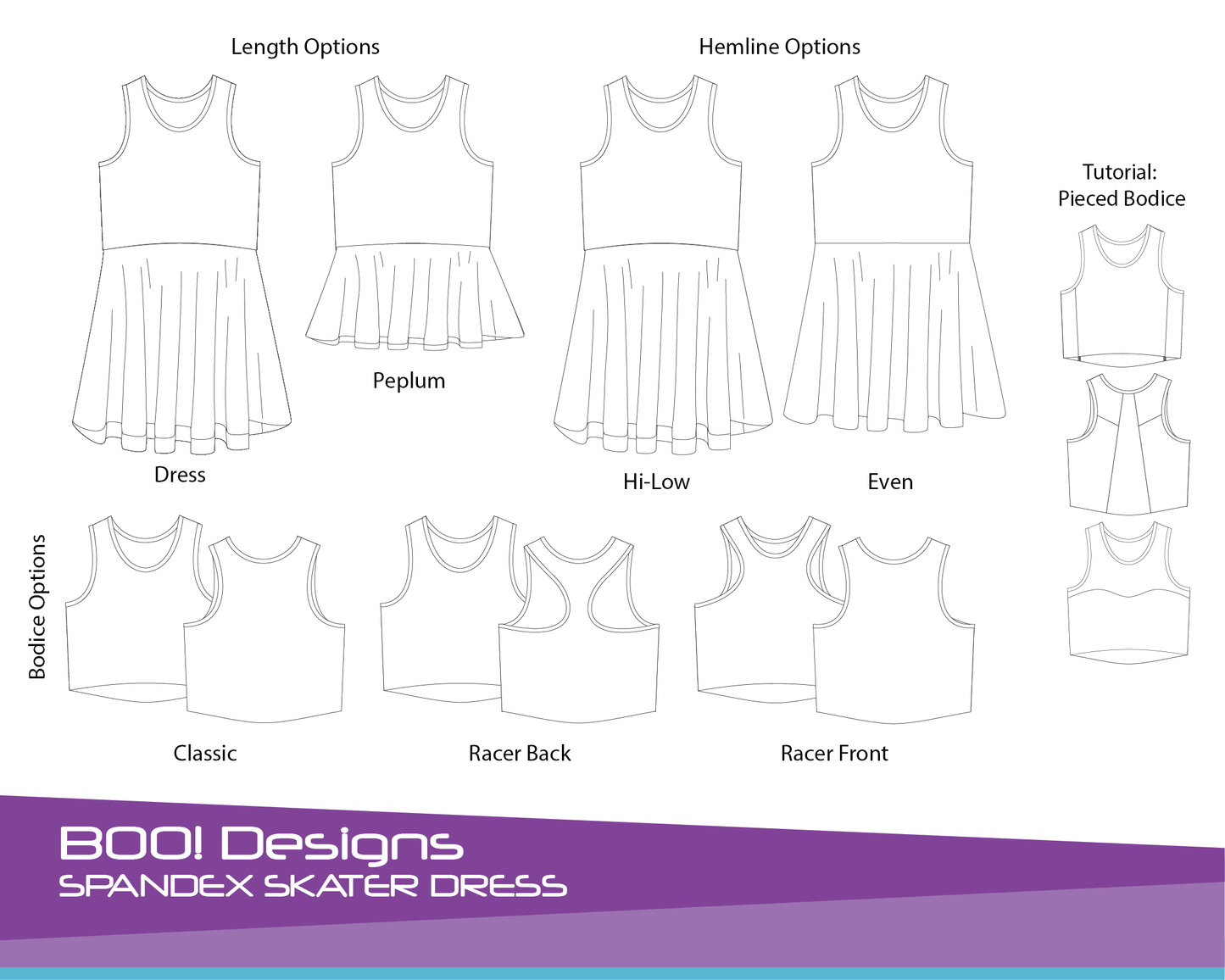 PDF Pattern: Spandex Skater Dress