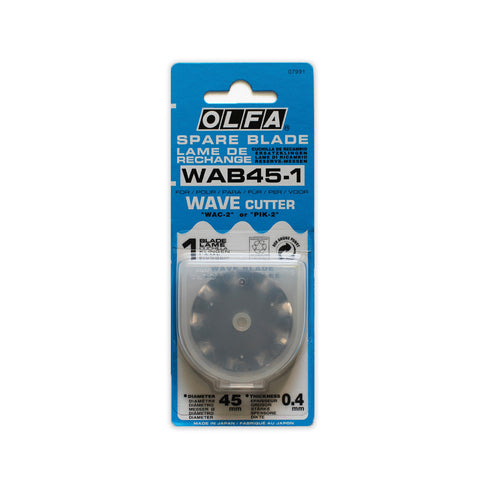 Olfa Rotary Cutter 45mm Replacement Blade WAVE