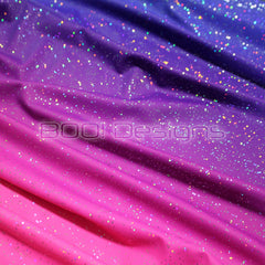 Spandex Ombre Pink Purple - Glitter Galaxy