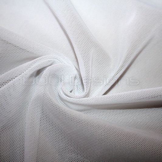 Spandex Power Mesh Heavy Weight White