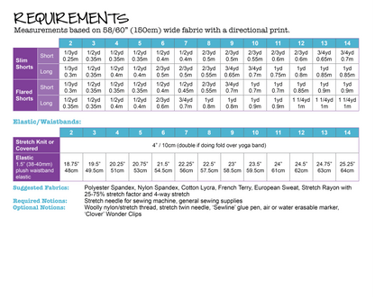 PDF Pattern: Cartwheel Shorts