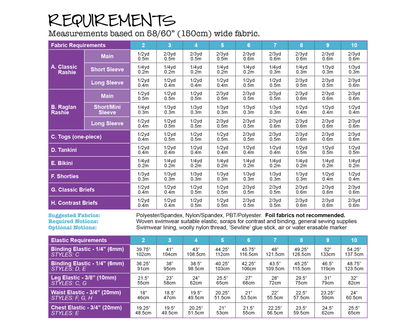 PDF Pattern: Swimmers