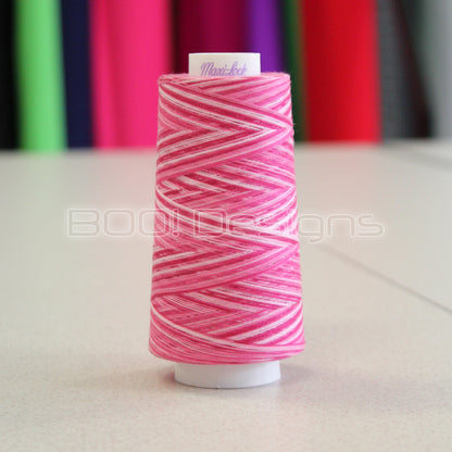Maxi-Lock Swirls Thread Raspberry Vanilla