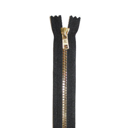 BOO Chunky Zip Closed End Flat Gold